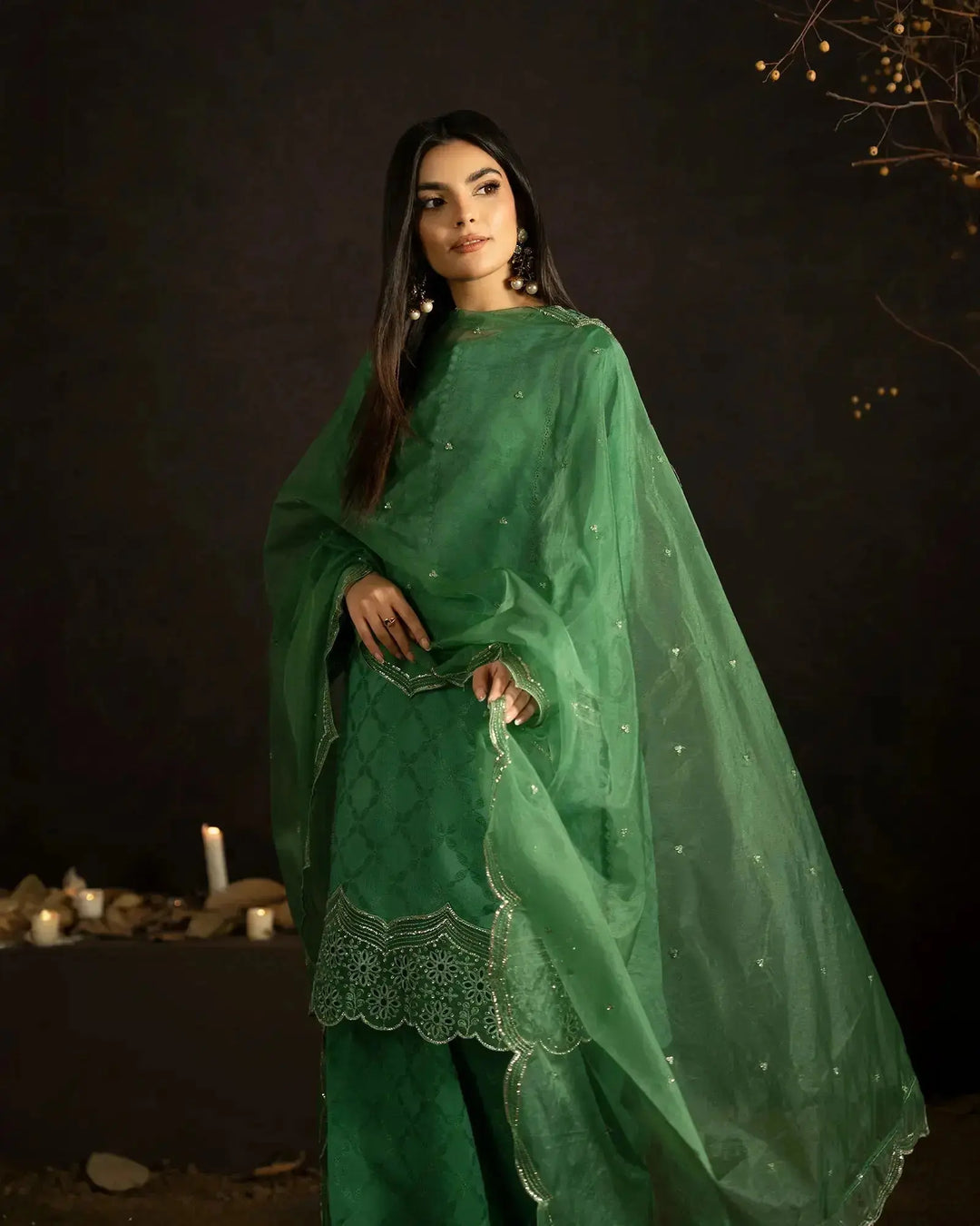 Jacquard Cotton Viscose 3PC | 17494 Sha Posh Textile