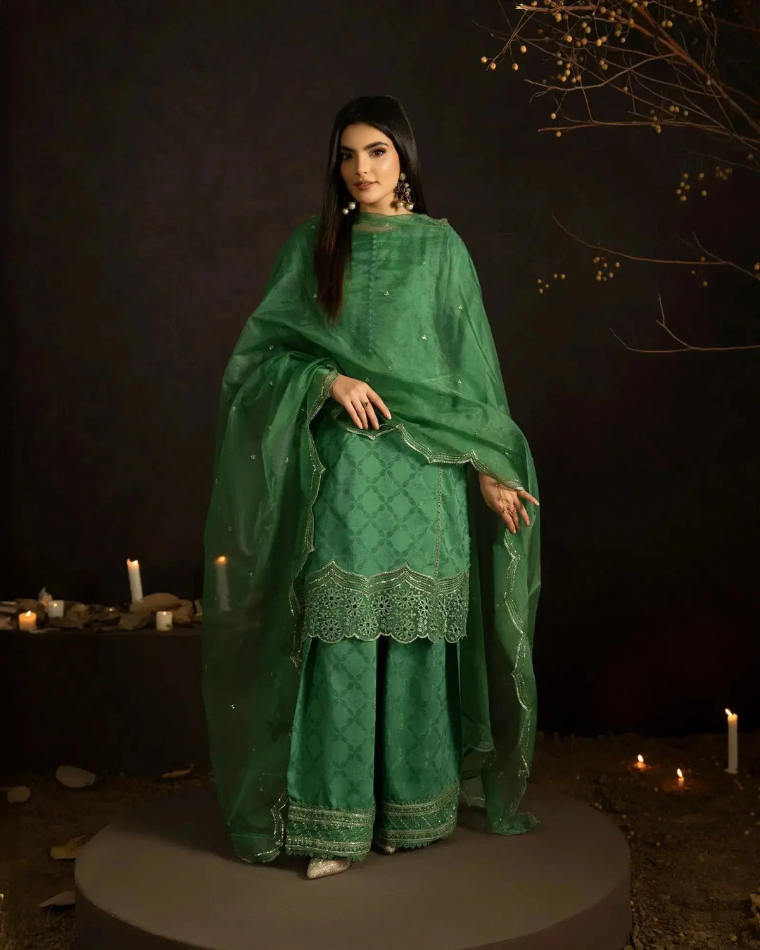 Jacquard Cotton Viscose 3PC | 17494 Sha Posh Textile