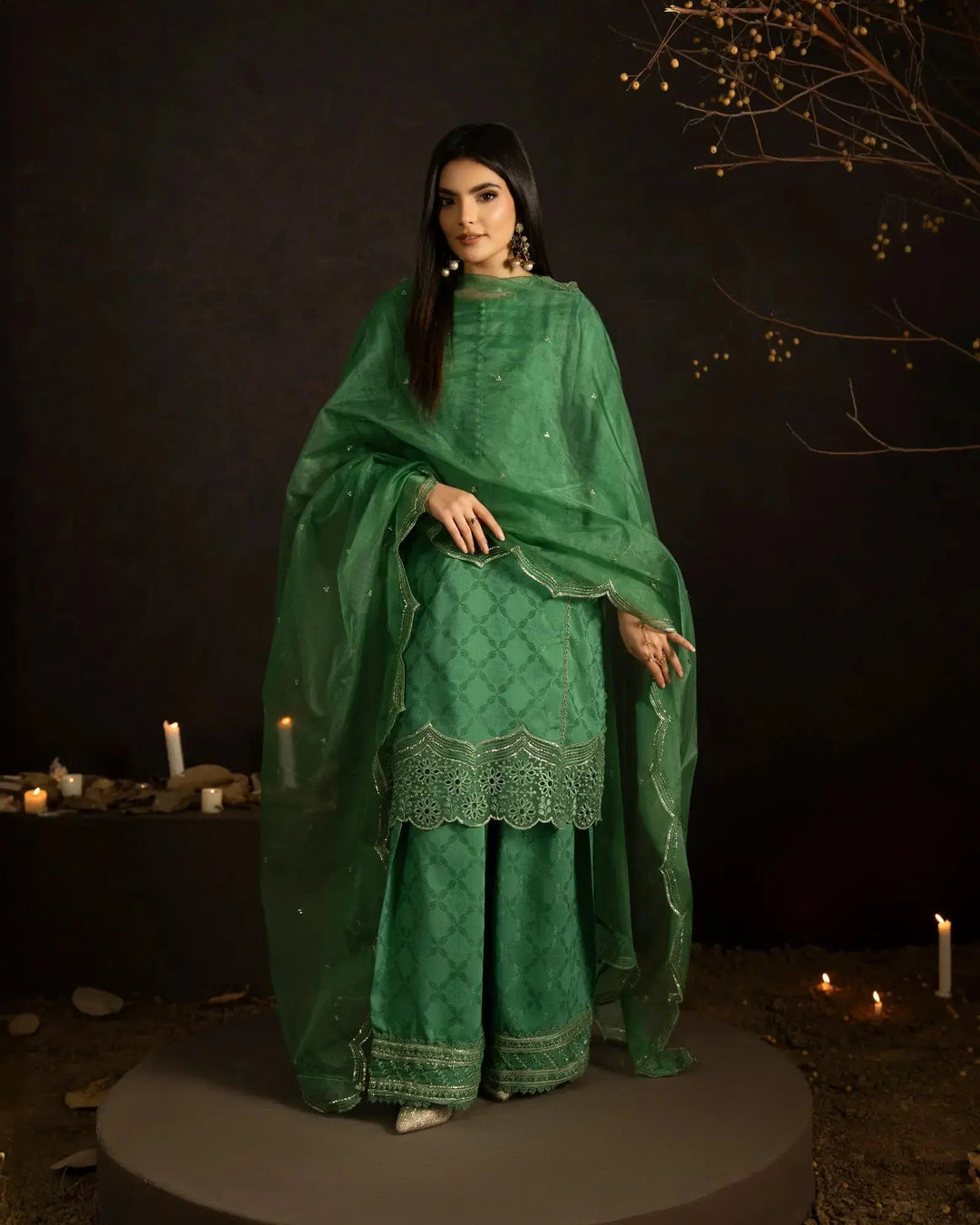 Jacquard Cotton Viscose 3PC | 17494 Sha Posh Textile