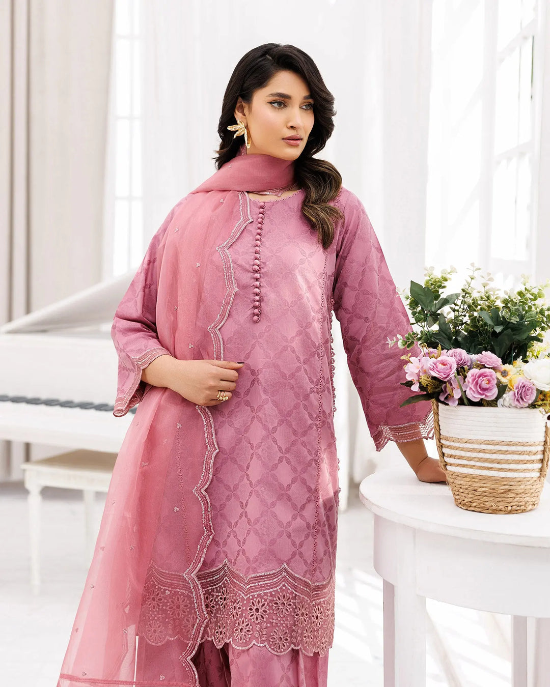 Jacquard Cotton Viscose 3PC | 17494 Sha Posh Textile