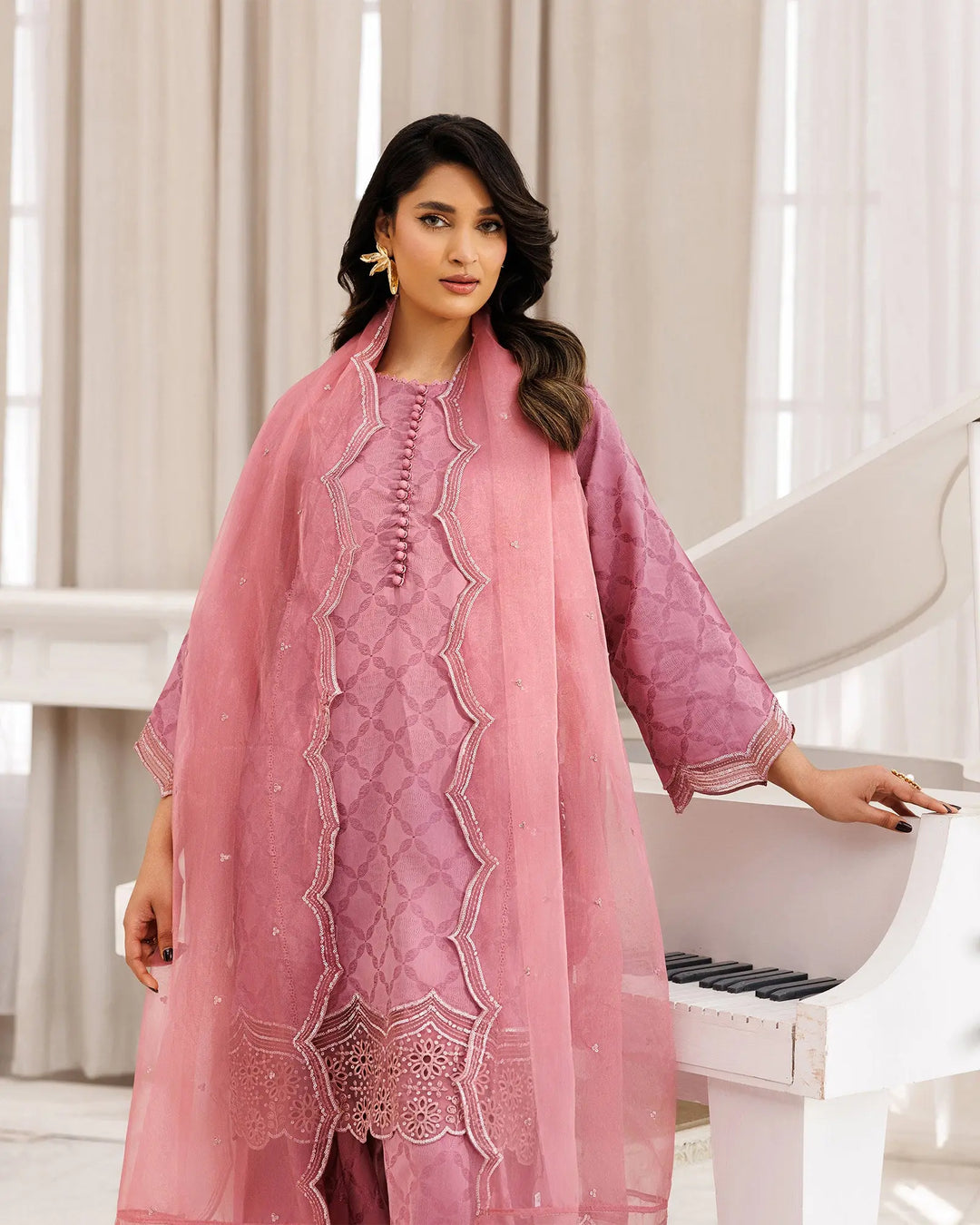 Jacquard Cotton Viscose 3PC | 17494 Sha Posh Textile