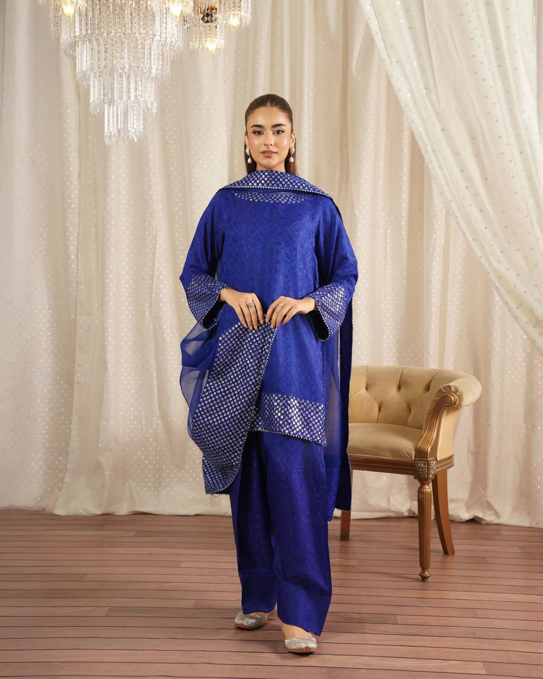 Jacquard Viscose 3PC | 1330 Sha Posh Textile