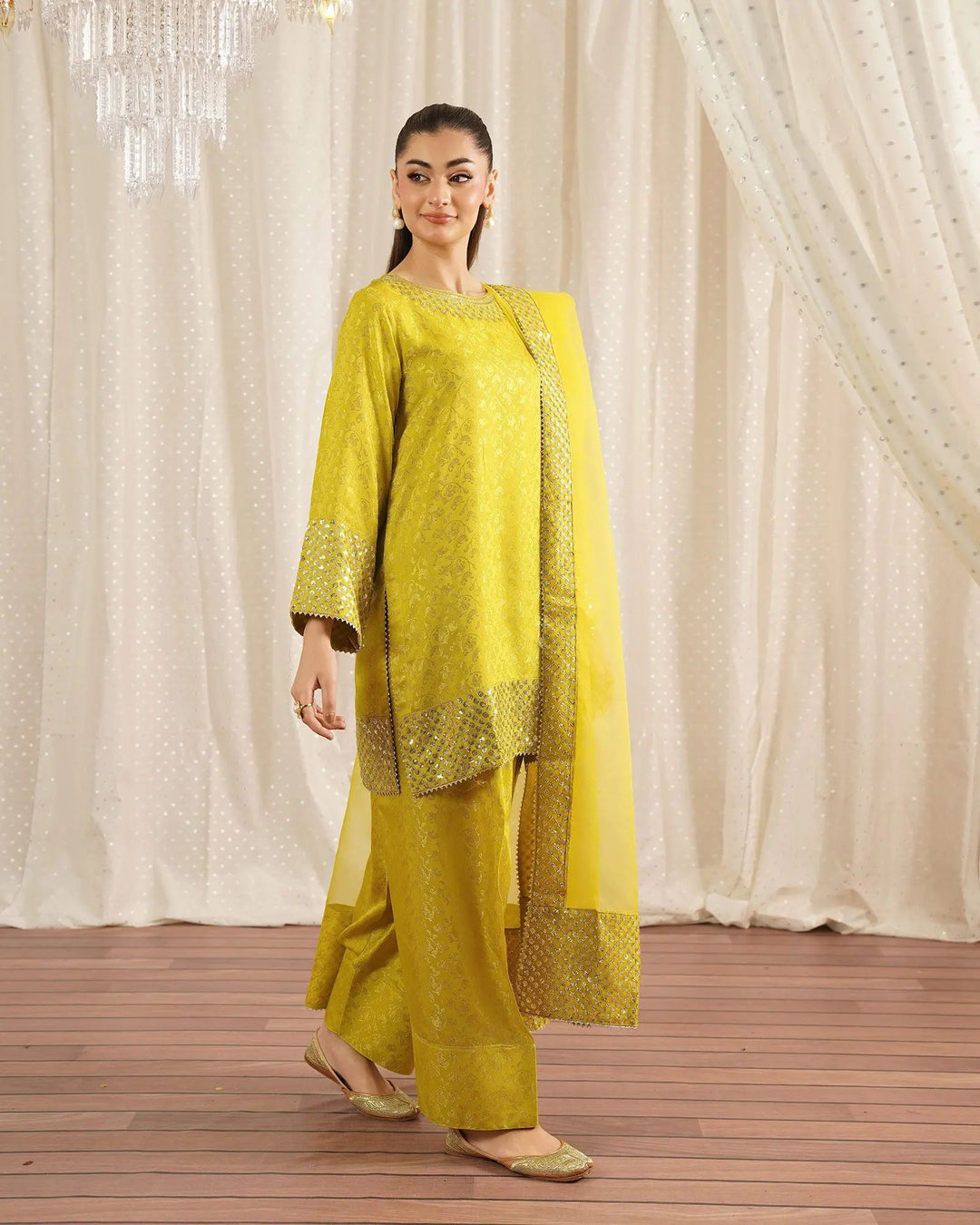 Jacquard Viscose 3PC | 1330 Sha Posh Textile