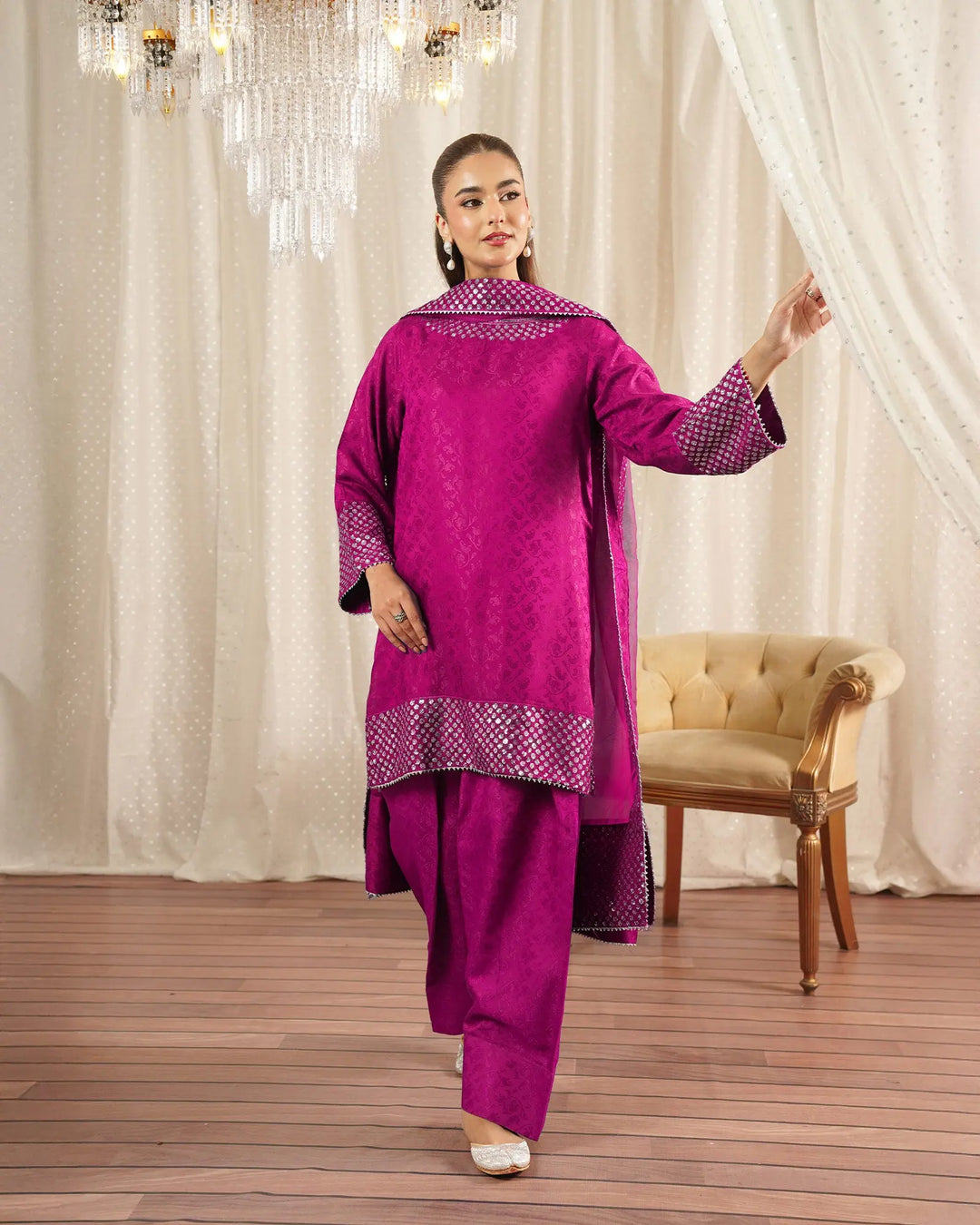 Jacquard Viscose 3PC | 1330 Sha Posh Textile