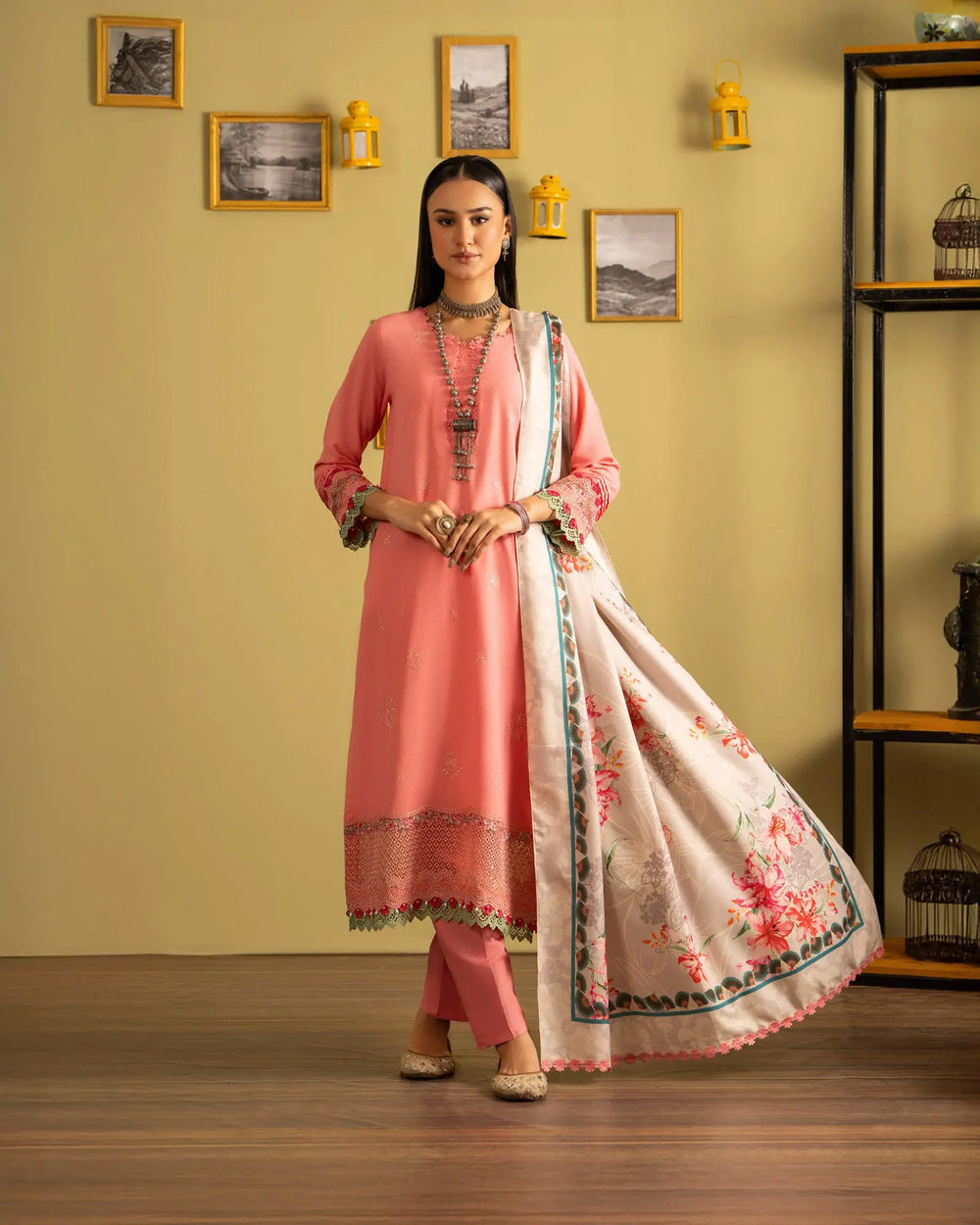 Karandi Linen 3PC | 16346 Sha Posh Textile