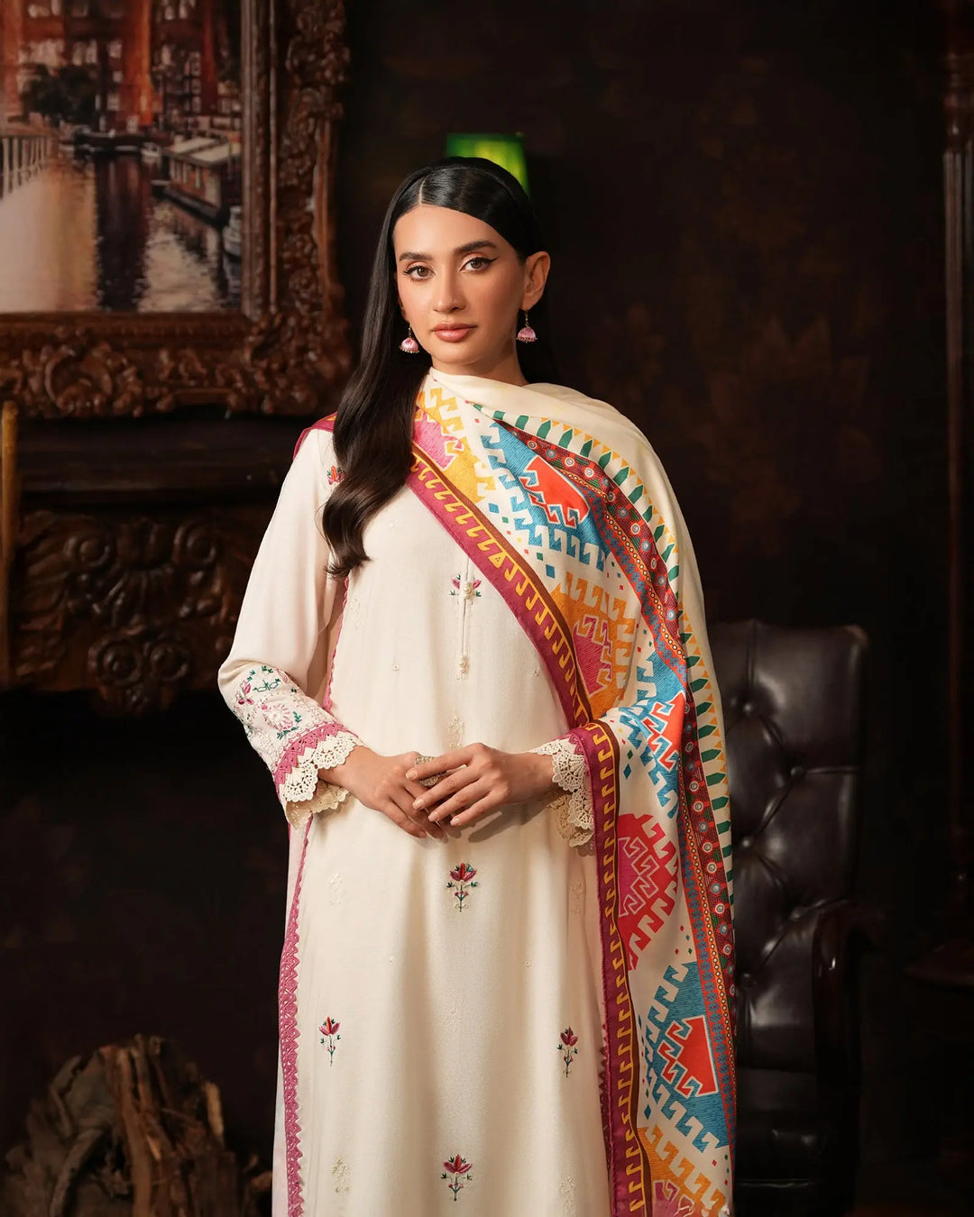 Karandi Linen 3PC | 16367 Sha Posh Textile