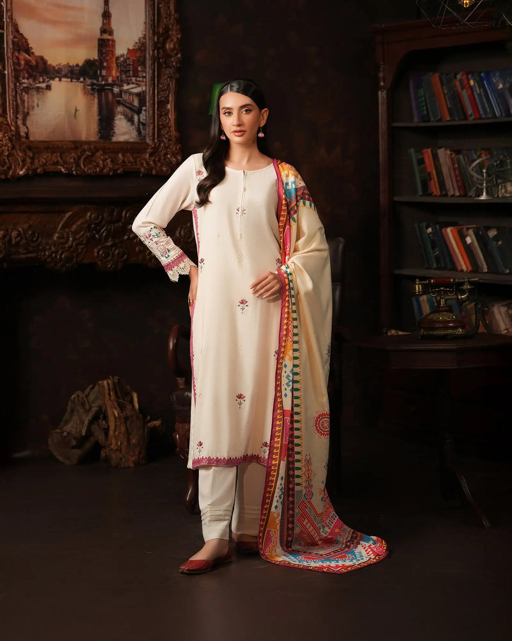 Karandi Linen 3PC | 16367 Sha Posh Textile