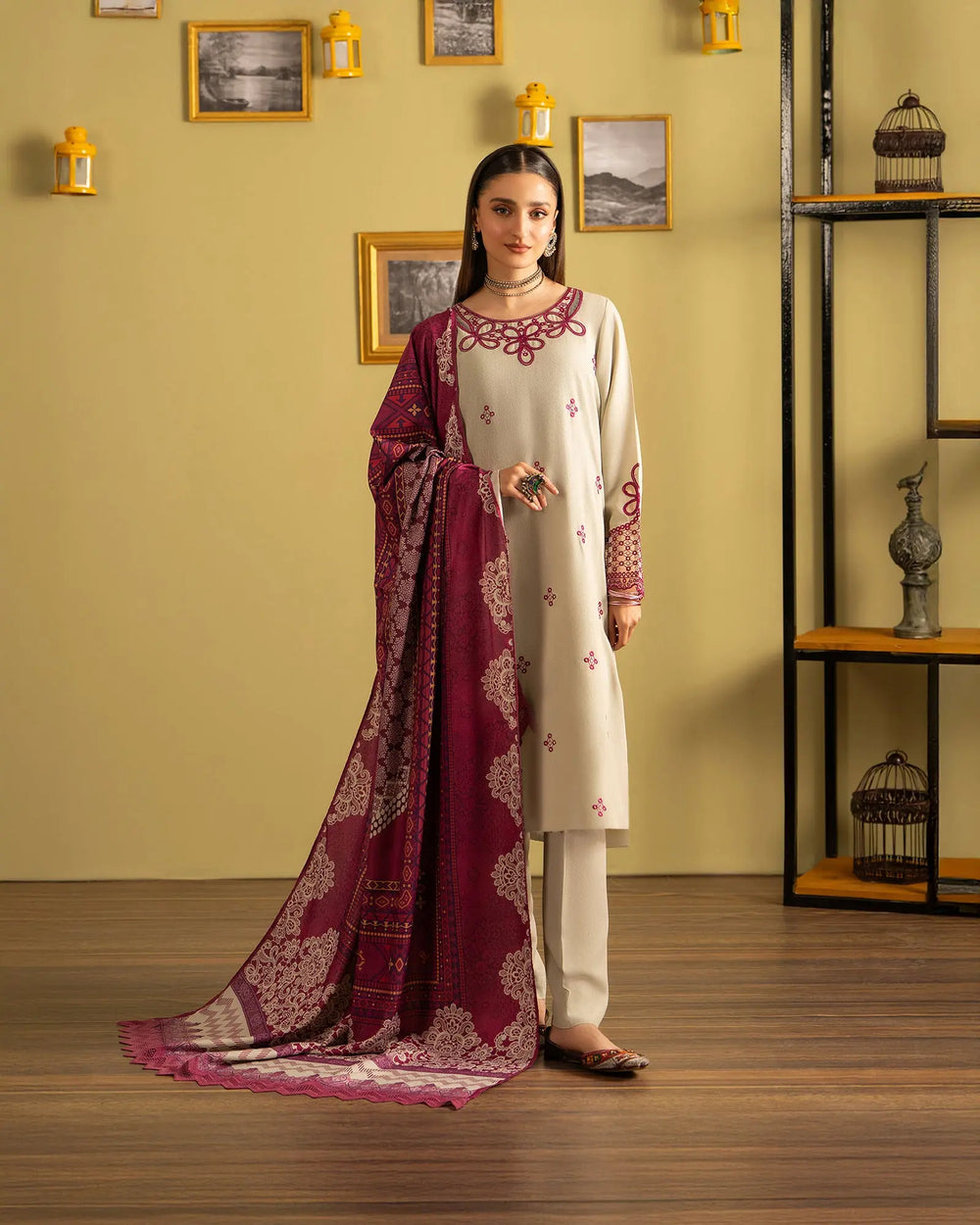 Karandi Linen 3PC | 16368 Sha Posh Textile