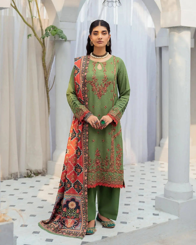 Karandi Linen 3PC | 16371 Sha Posh Textile