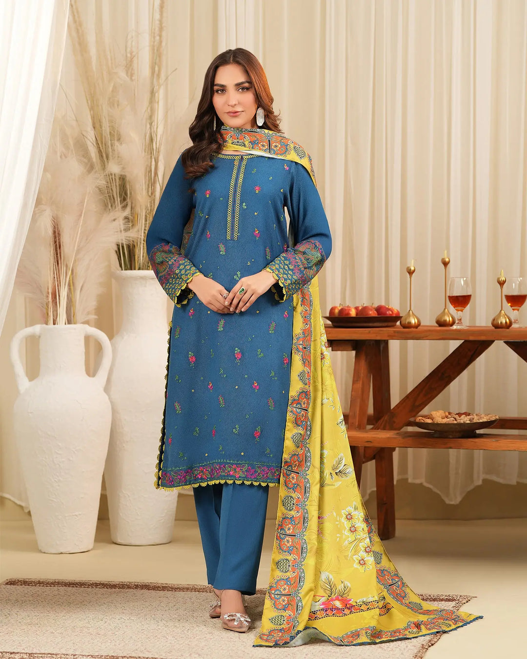 Karandi Linen 3PC | 16372 Sha Posh Textile