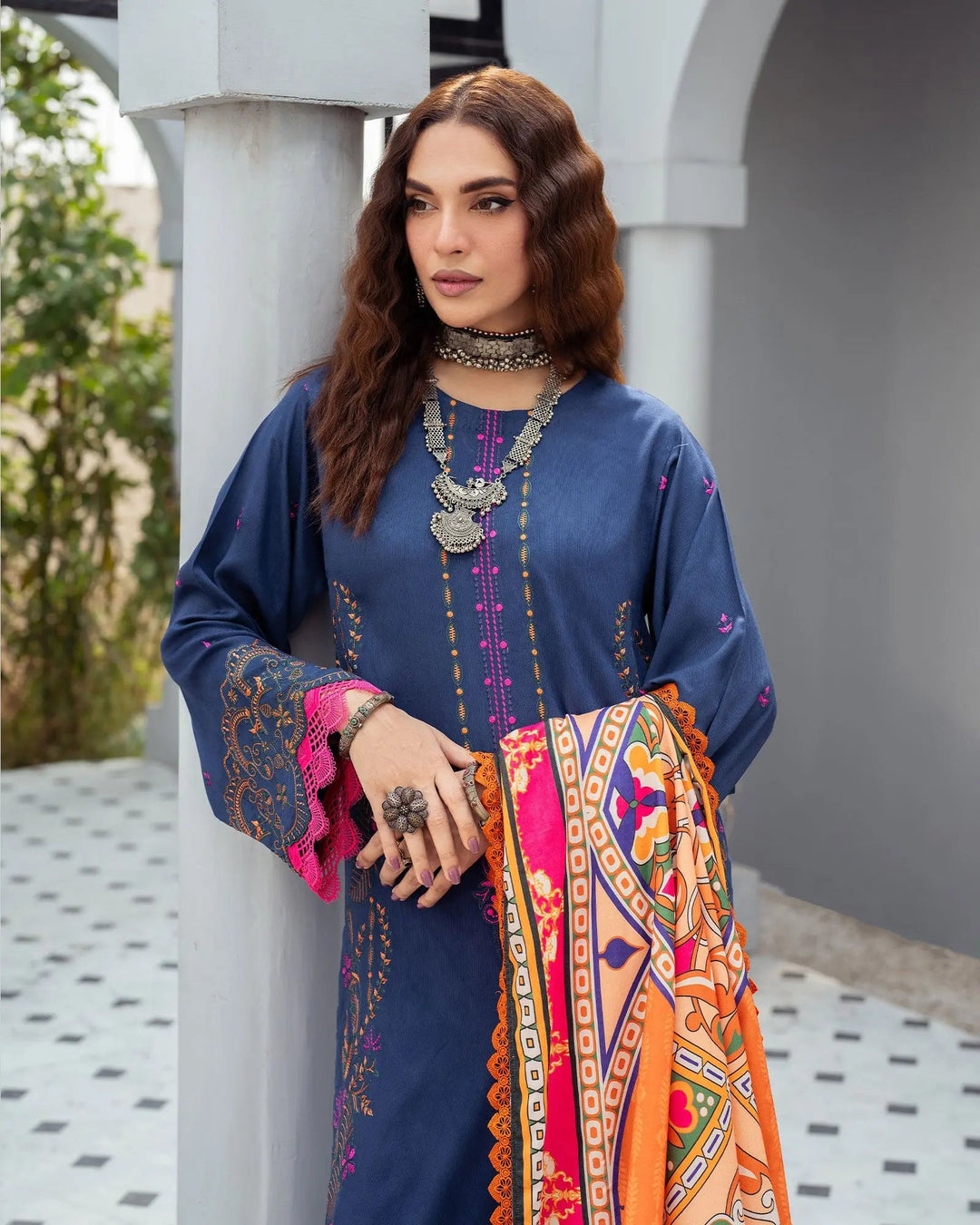 Karandi Linen 3PC | 16385 Sha Posh Textile