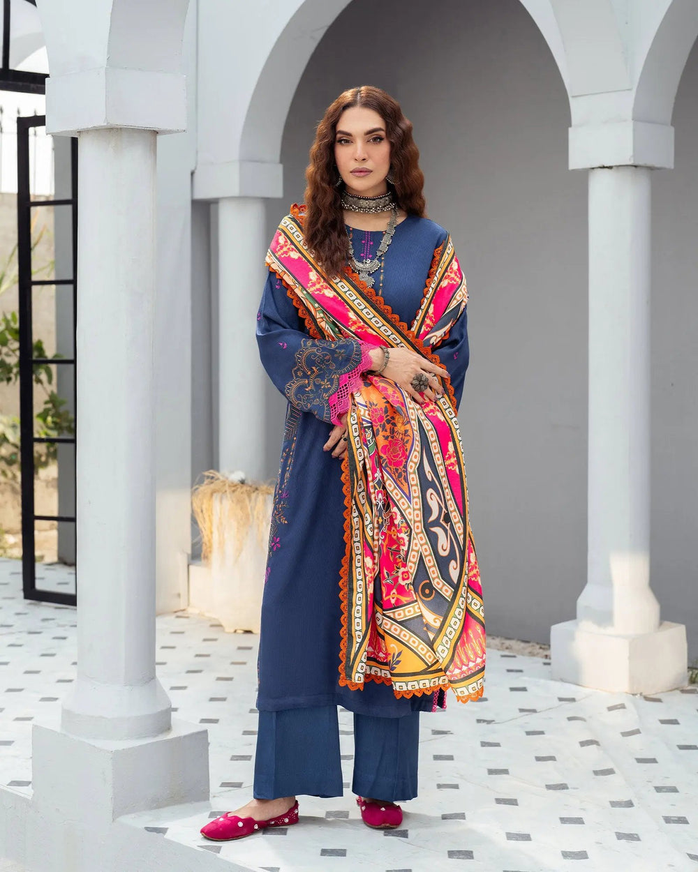 Karandi Linen 3PC | 16385 Sha Posh Textile