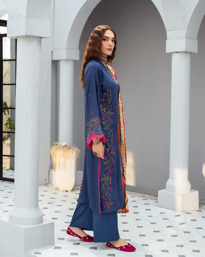 Karandi Linen 3PC | 16385 Sha Posh Textile