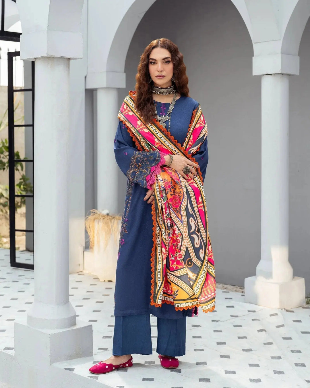 Karandi Linen 3PC | 16385 Sha Posh Textile