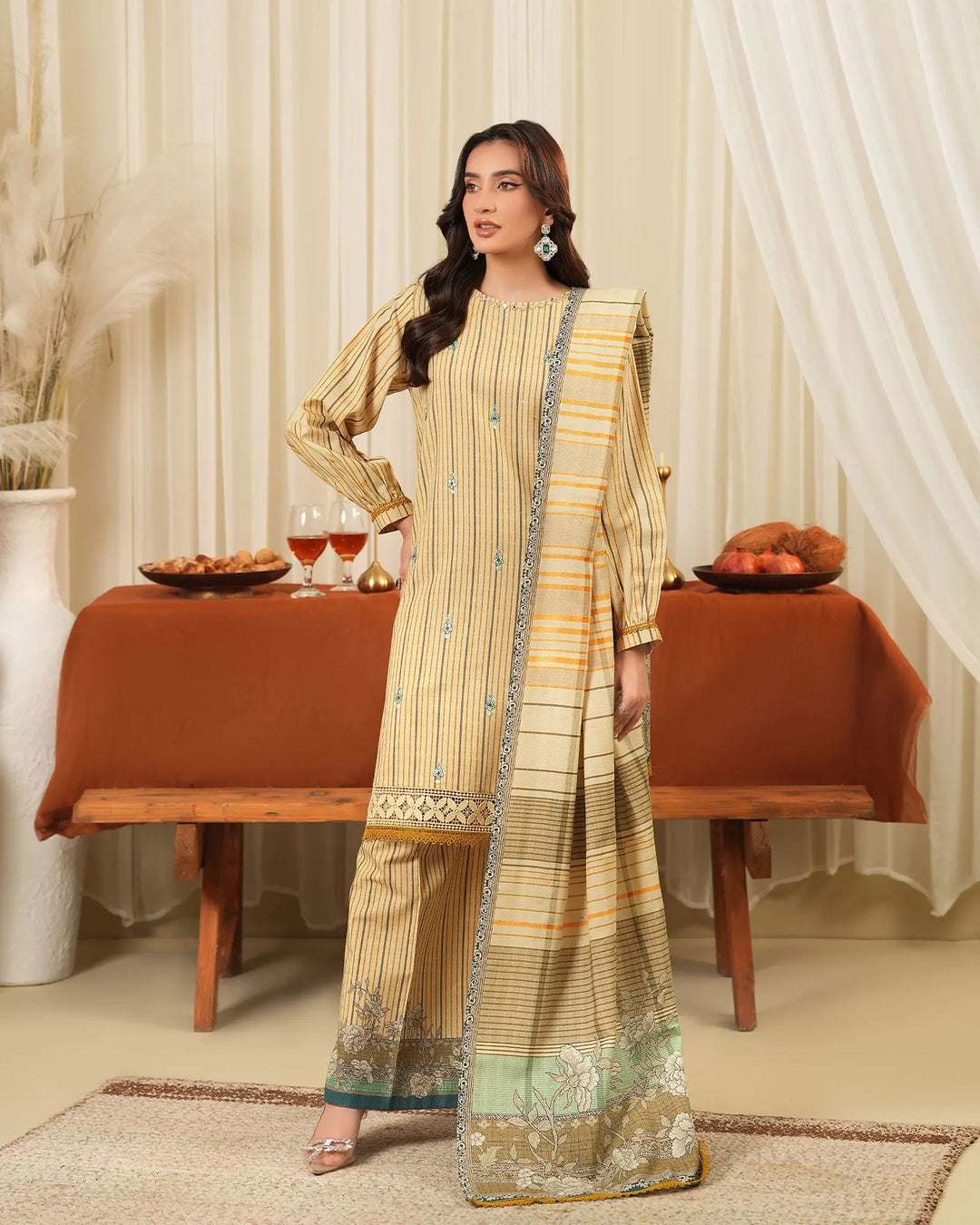 Khaddar 3PC | 16390 Sha Posh Textile