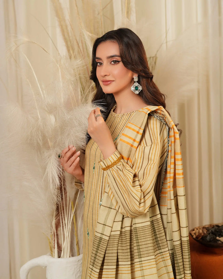 Khaddar 3PC | 16390 Sha Posh Textile