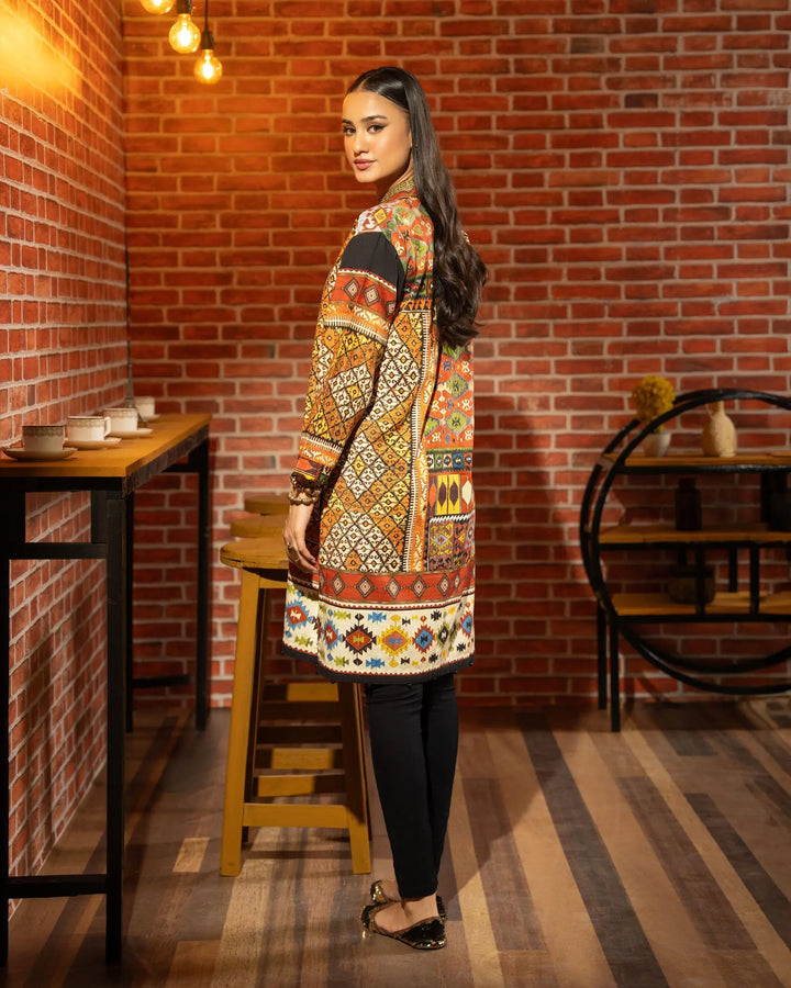 Khaddar Printed Shirt | 16344-IG-KD - Sha Posh Textile