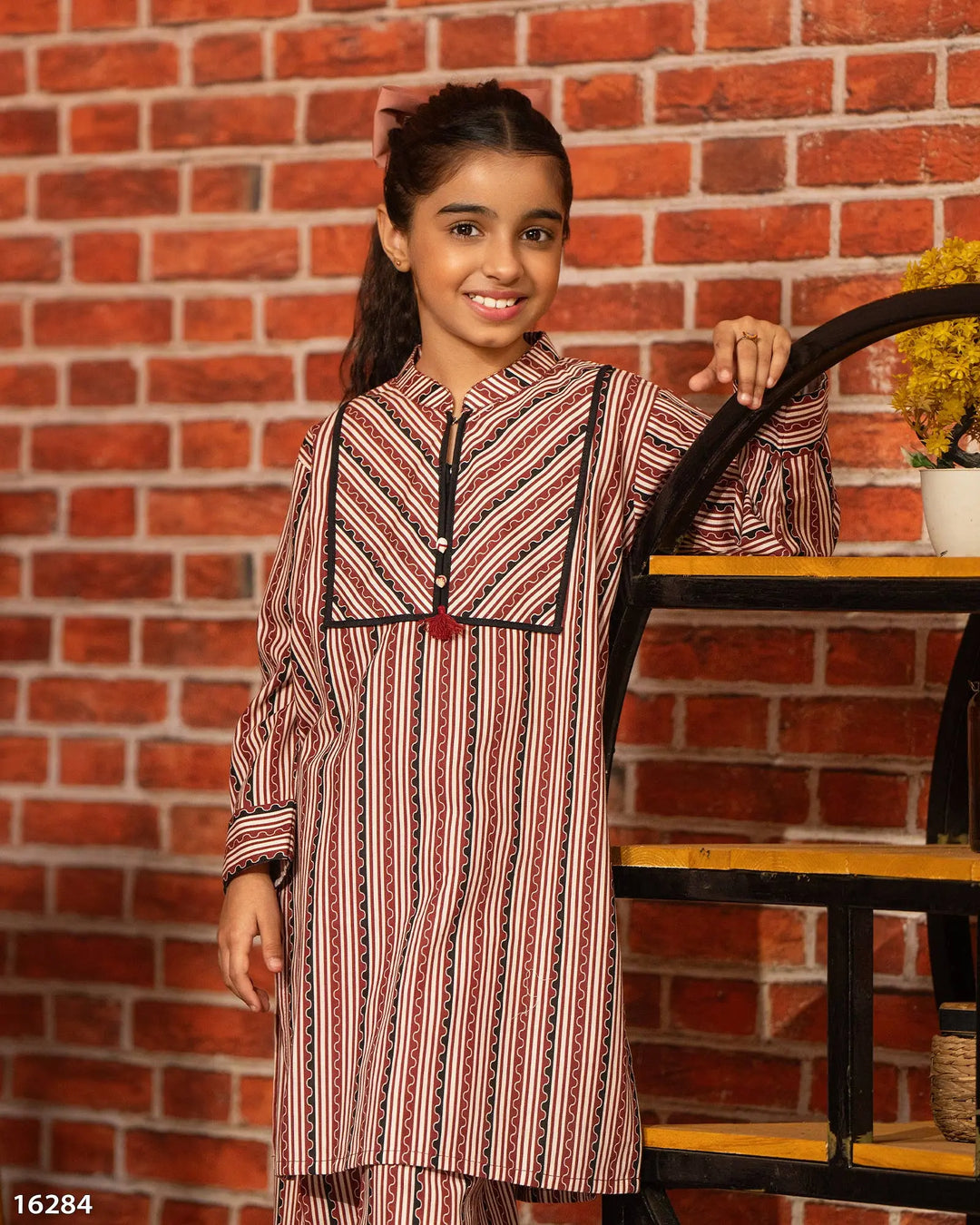 Kids 2 Piece Khaddar Suit Stitched | 16284-IG-KD Sha Posh Textile