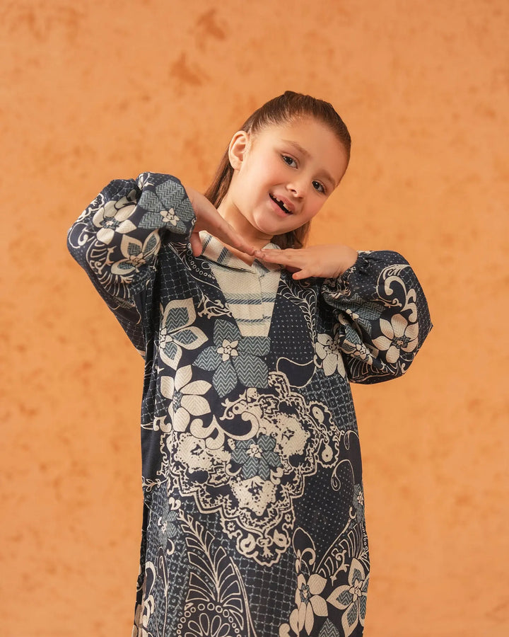 Kids 2 Piece Khaddar Suit Stitched | 16313-IG-KD Sha Posh Textile