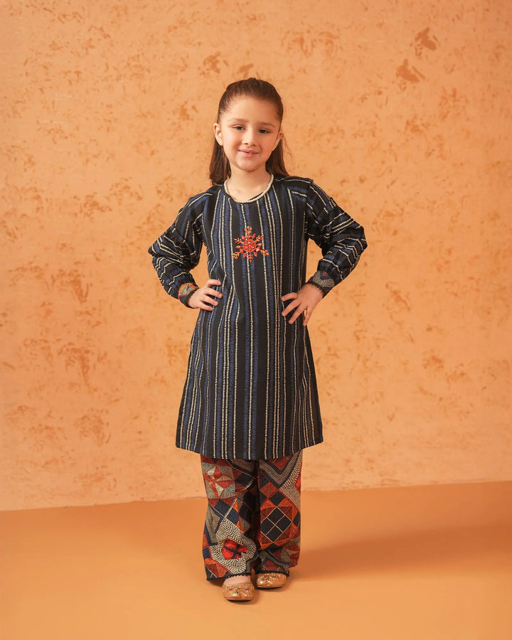 Kids 2 Piece Khaddar Suit Stitched | 16314-IG-KD Sha Posh Textile