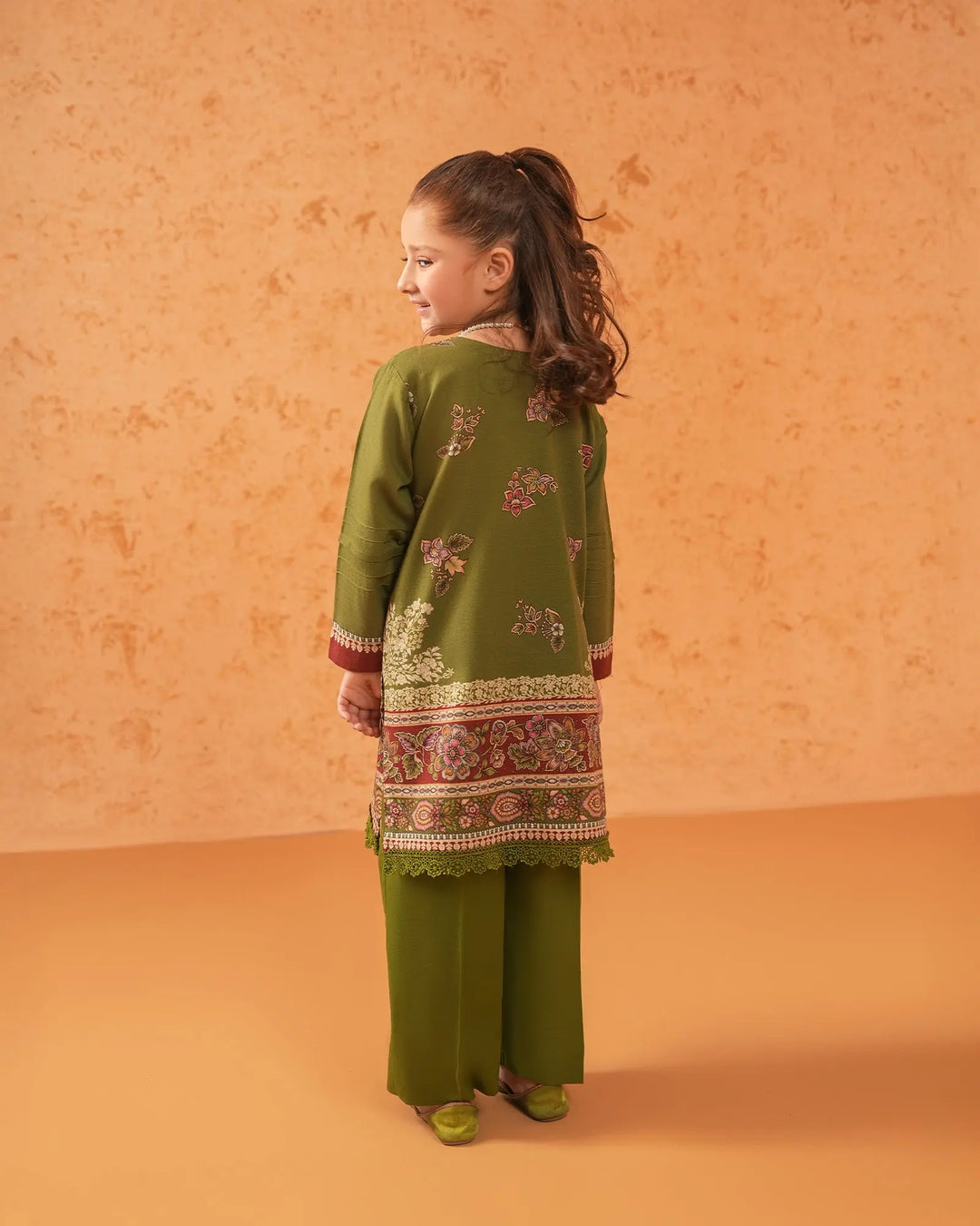 Kids 2 Piece Khaddar Suit Stitched | 16318-IG-KD Sha Posh Textile
