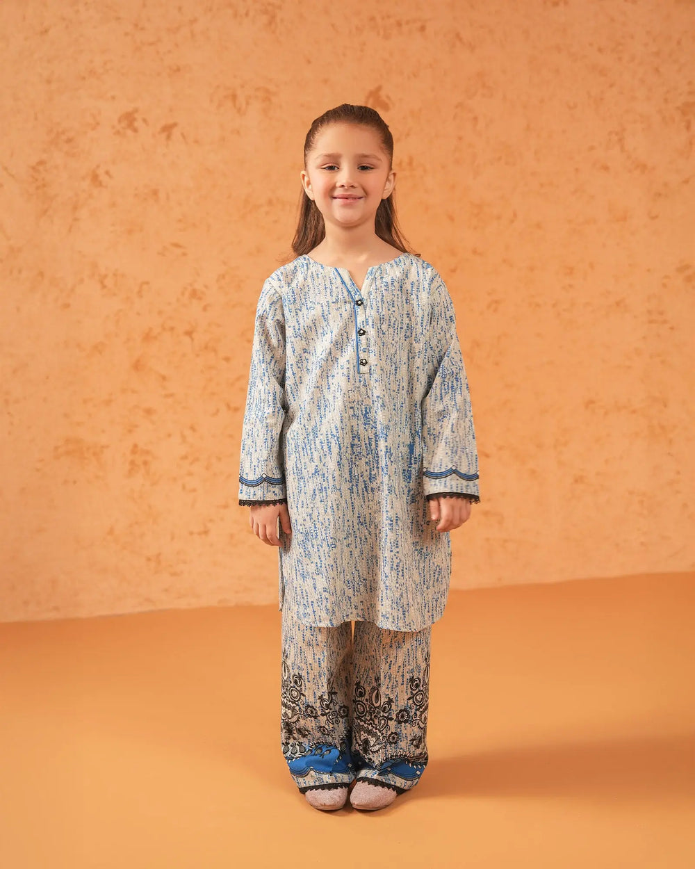 Kids 2 Piece Khaddar Suit Stitched | CK2P16317-IG-KD Sha Posh Textile