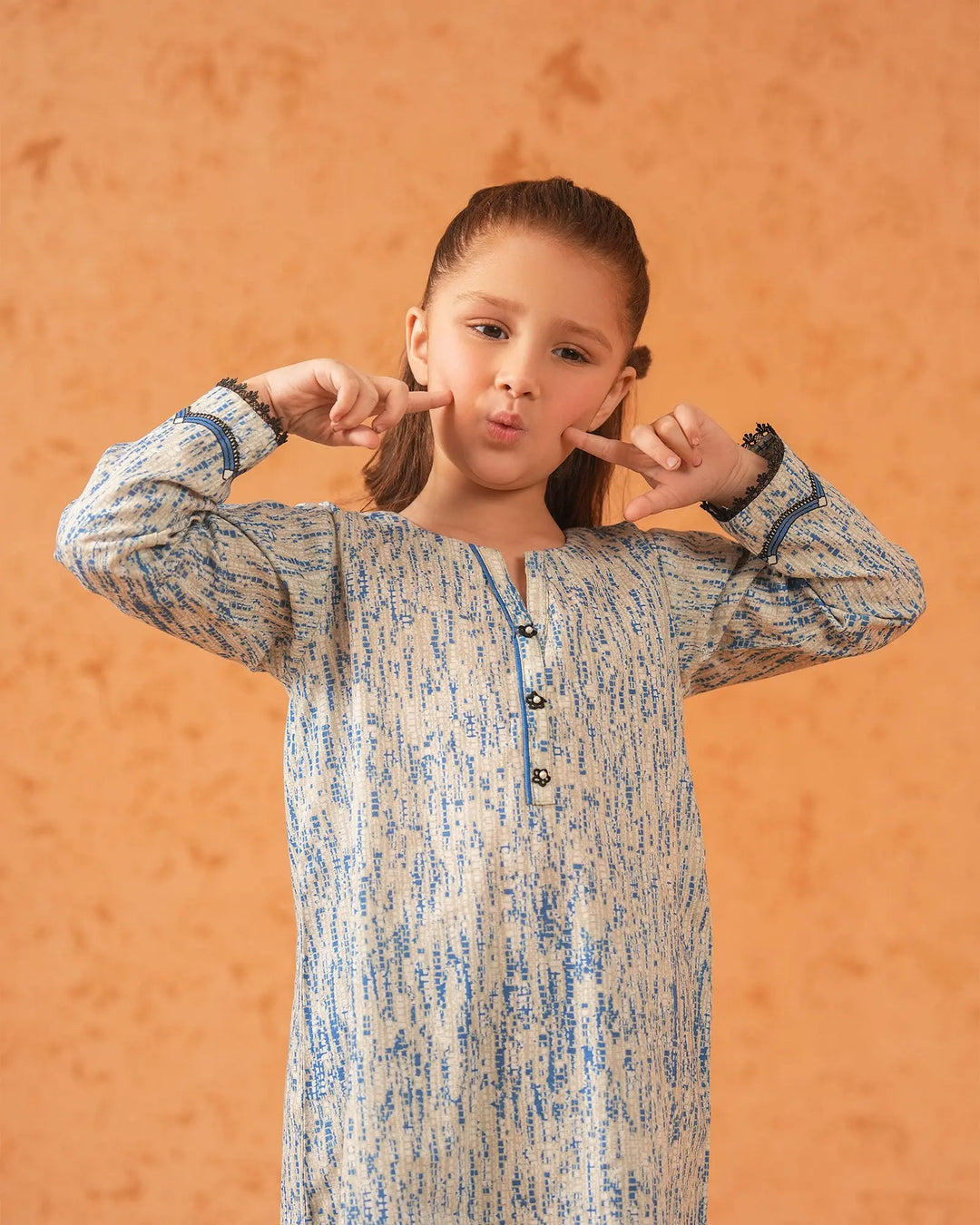 Kids 2 Piece Khaddar Suit Stitched | CK2P16317-IG-KD Sha Posh Textile