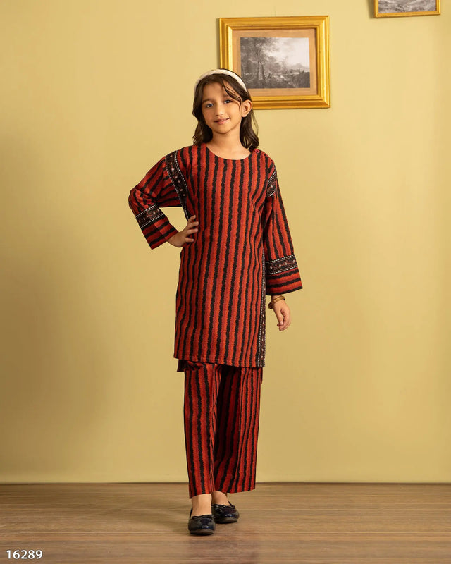 Kids 2 Piece Khaddar Suit | 16289-IG-KD Sha Posh Textile