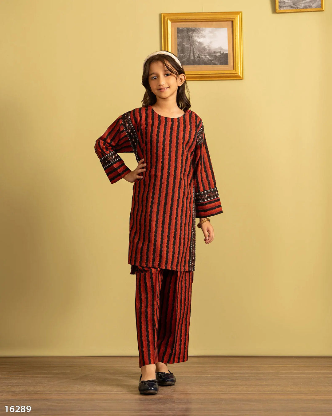 Kids 2 Piece Khaddar Suit | 16289-IG-KD Sha Posh Textile
