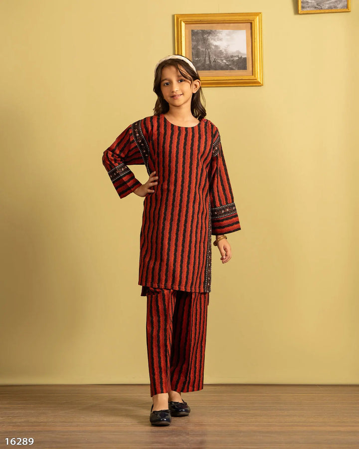 Kids 2 Piece Khaddar Suit | 16289-IG-KD Sha Posh Textile