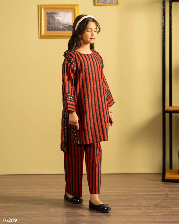 Kids 2 Piece Khaddar Suit | 16289-IG-KD Sha Posh Textile