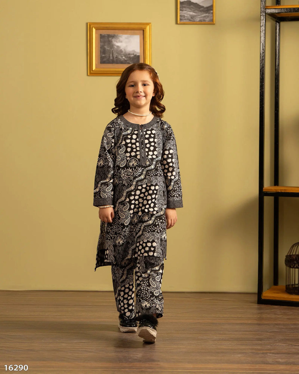 Kids 2 Piece Khaddar Suit | 16290-IG-KD Sha Posh Textile