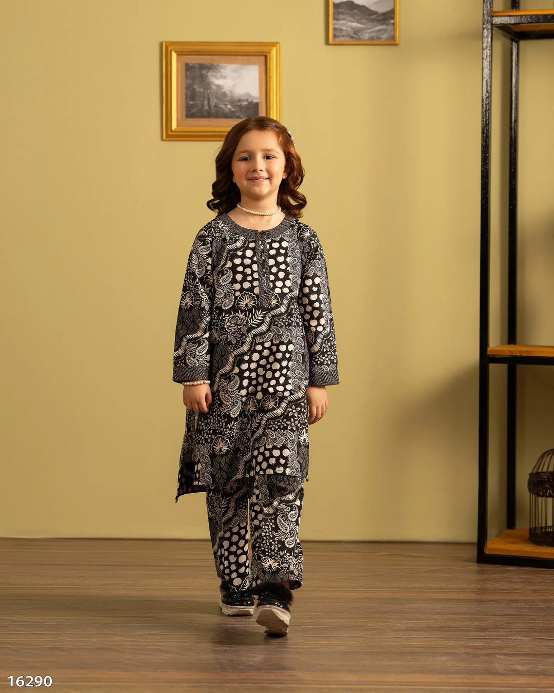 Kids 2 Piece Khaddar Suit | 16290-IG-KD Sha Posh Textile