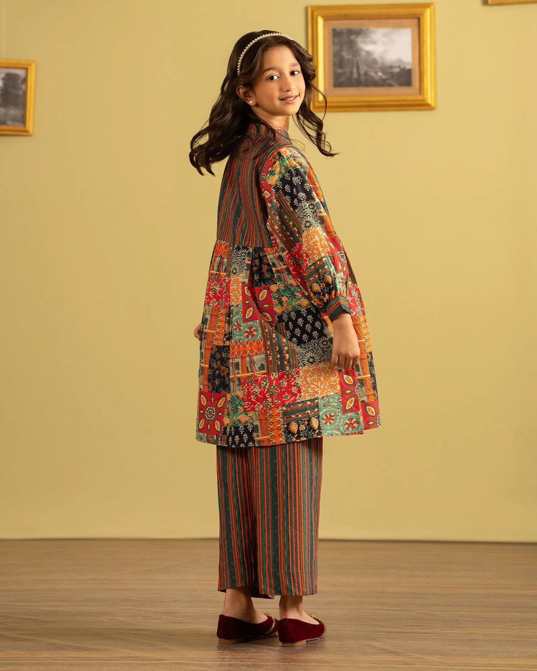 Kids 2 Piece Khaddar Suit | 16323-IG-KD Sha Posh Textile