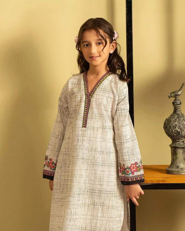 Kids 2 Piece Khaddar Suit | 16328-IG-KD Sha Posh Textile