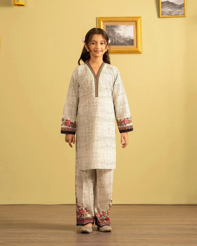 Kids 2 Piece Khaddar Suit | 16328-IG-KD Sha Posh Textile