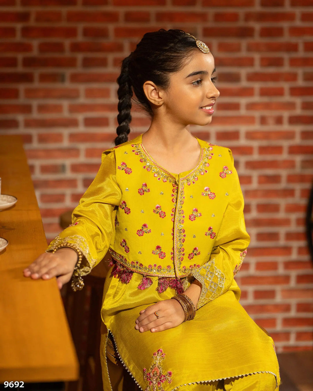 Kids 2 Piece Raw Silk Stitched Suit | 9692-IG-RWS - Sha Posh Textile