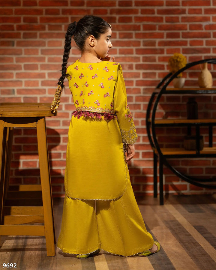 Kids 2 Piece Raw Silk Stitched Suit | 9692-IG-RWS - Sha Posh Textile