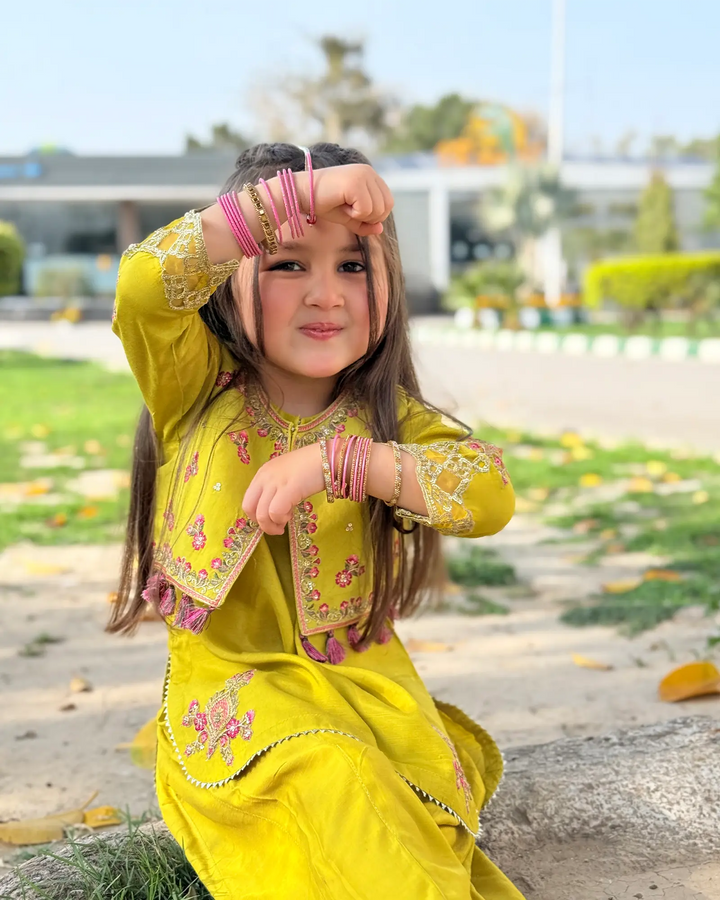 Kids 2 Piece Raw Silk Stitched Suit | 9692-IG-RWS Sha Posh Textile