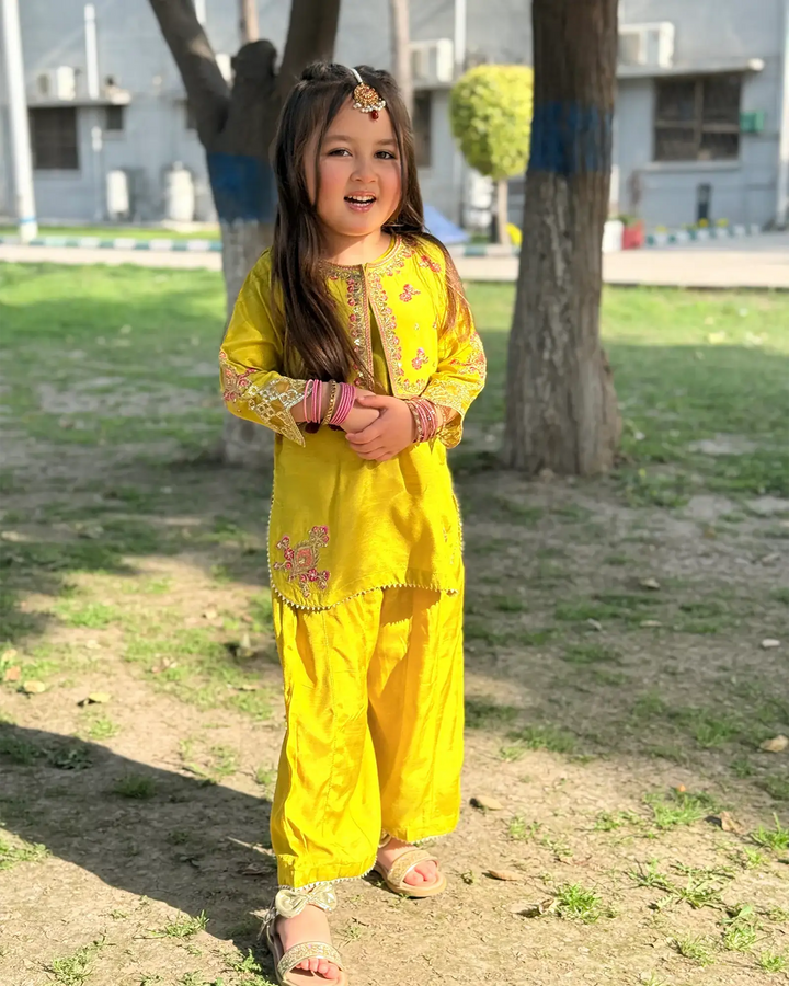 Kids 2 Piece Raw Silk Stitched Suit | 9692-IG-RWS Sha Posh Textile