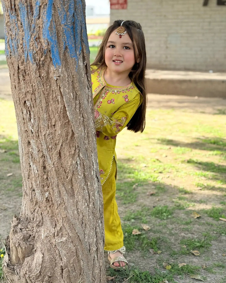 Kids 2 Piece Raw Silk Stitched Suit | 9692-IG-RWS Sha Posh Textile