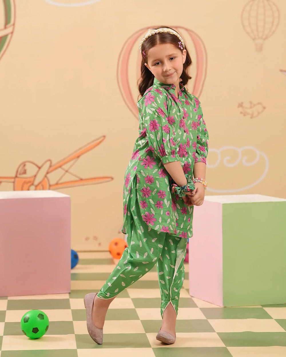 Kids 2-Piece Read-to-Wear Lawn Suit | 17301-IG-LWN Sha Posh Textile