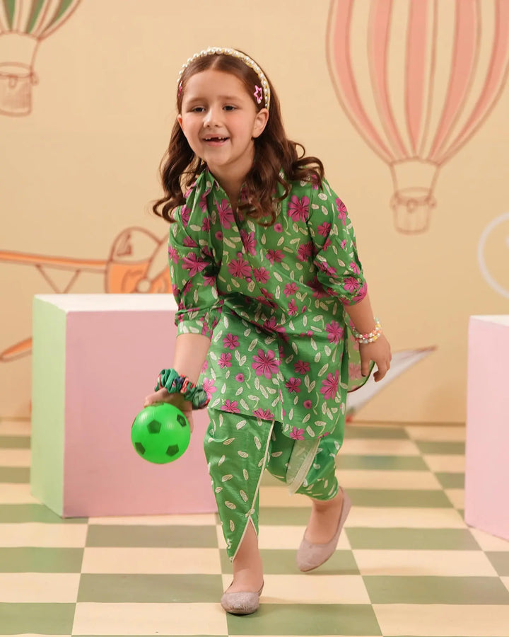 Kids 2-Piece Read-to-Wear Lawn Suit | 17301-IG-LWN Sha Posh Textile