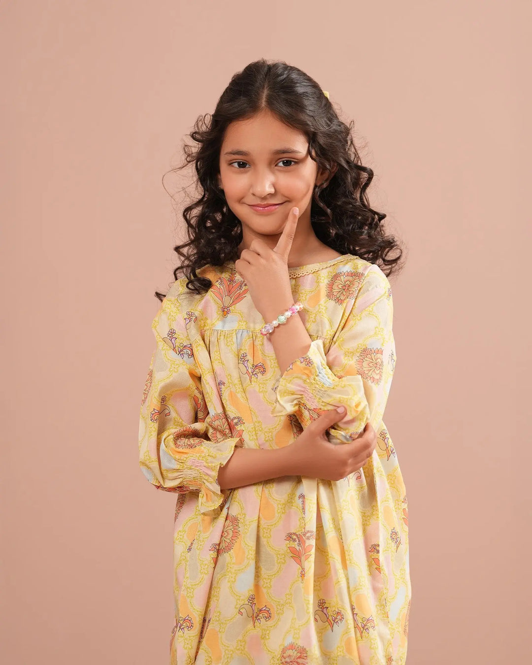 Kids 2-Piece Ready-to-Wear Cotton Frock | 17287-IG-CT Sha Posh Textile