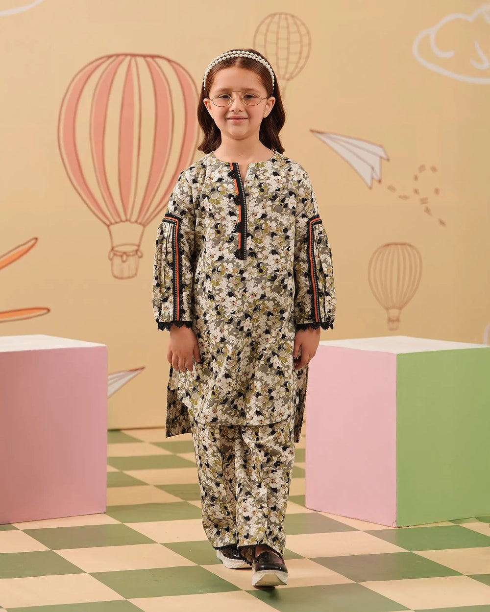 Kids 2-Piece Ready-to-Wear Cotton Suit | 17263-IG-CT Sha Posh Textile