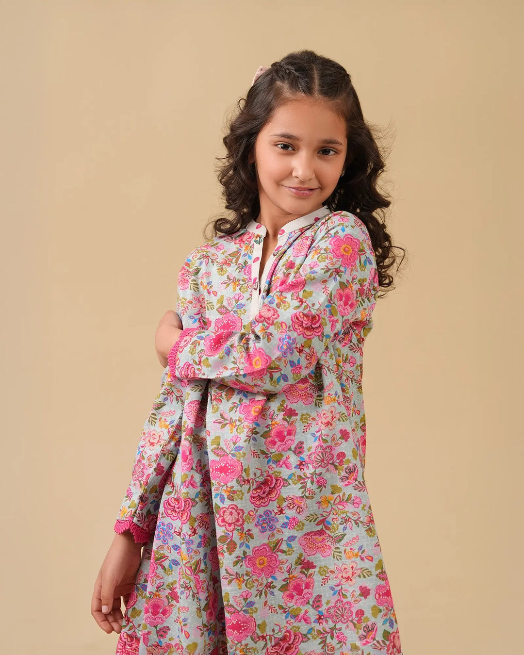 Kids 2-Piece Ready-to-Wear Lawn Frock | 17264-IG-LWN Sha Posh Textile
