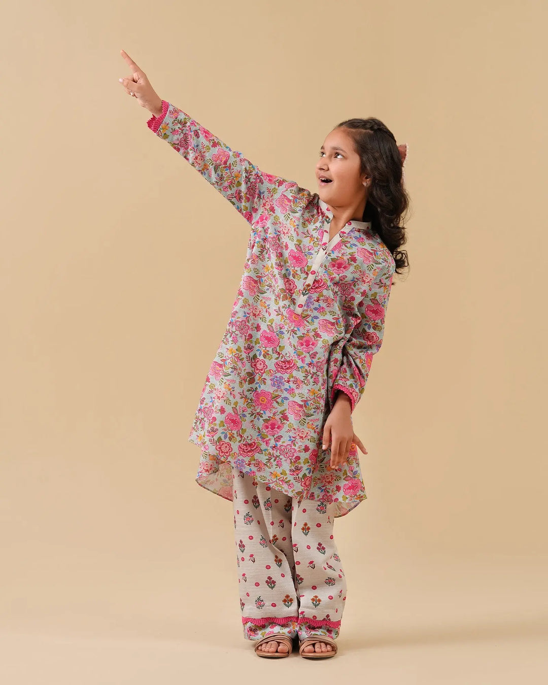 Kids 2-Piece Ready-to-Wear Lawn Frock | 17264-IG-LWN Sha Posh Textile