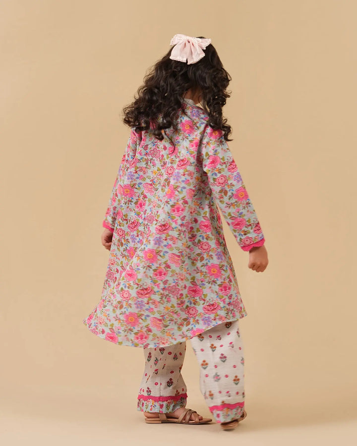 Kids 2-Piece Ready-to-Wear Lawn Frock | 17264-IG-LWN Sha Posh Textile