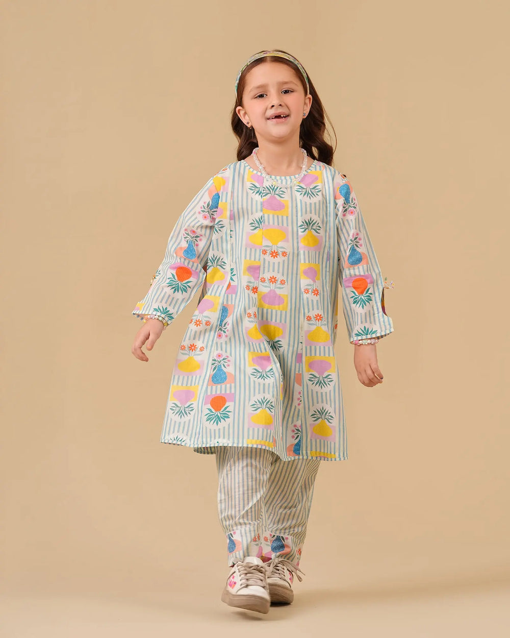 Kids 2-Piece Ready-to-Wear Lawn Frock | 17309-IG-LWN Sha Posh Textile
