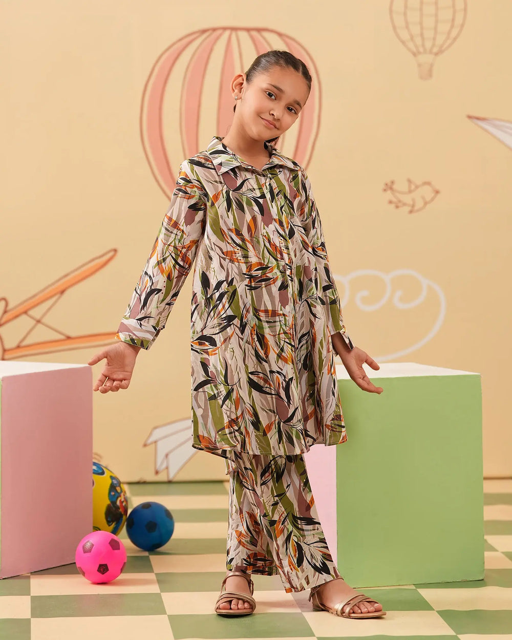 Kids 2-Piece Ready-to-Wear Lawn Suit | 17261-IG-LWN Sha Posh Textile